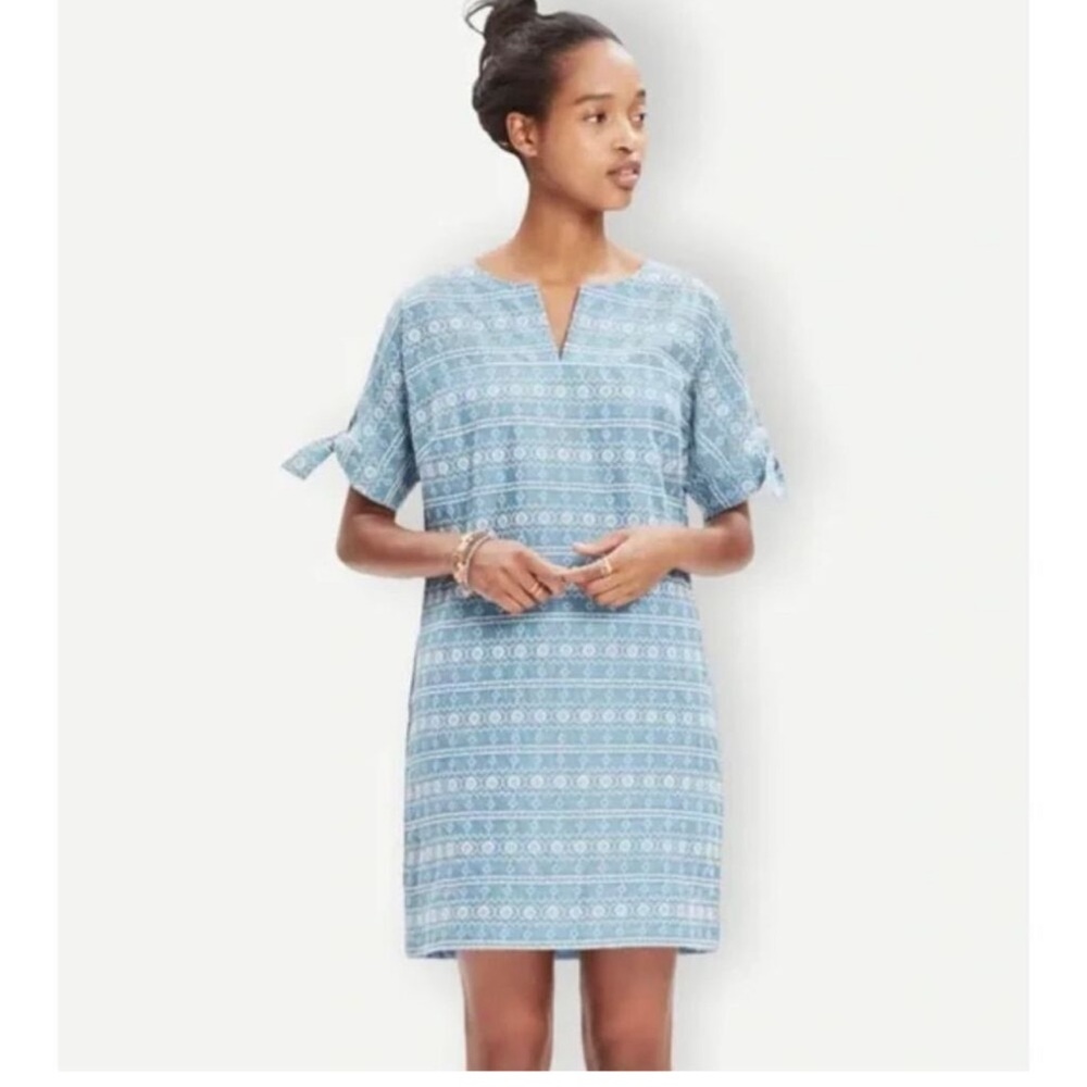 Madewell Embroidered Shift Dress